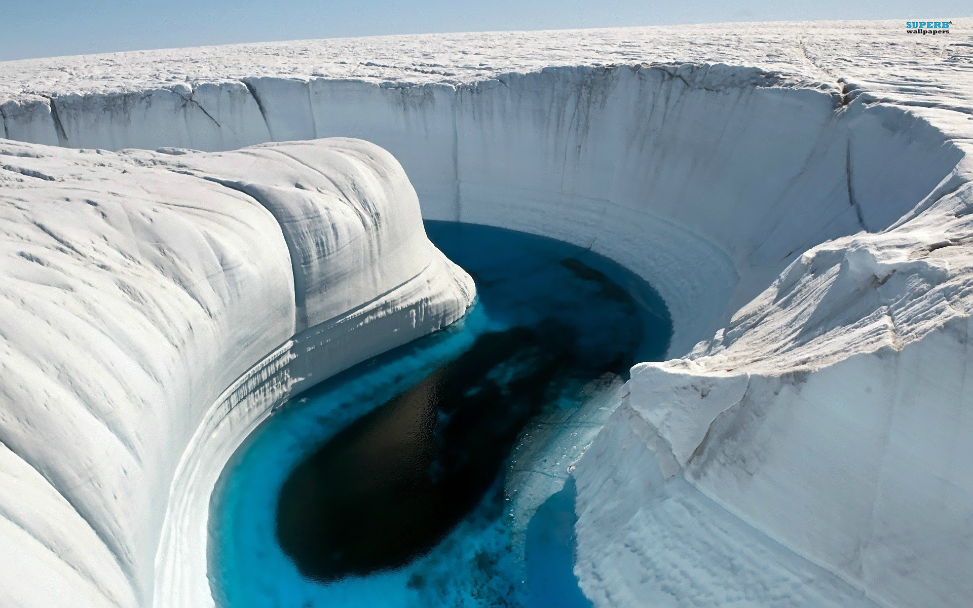 Canyon di ghiaccio in Groenlandia