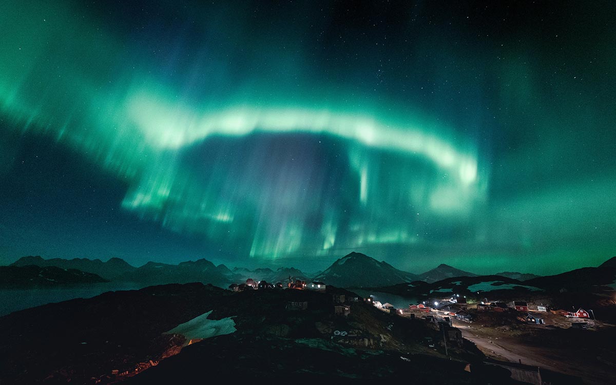 Fotografie di groenlandesi esposti al Museo Narsaq nel sud della Groenlandia