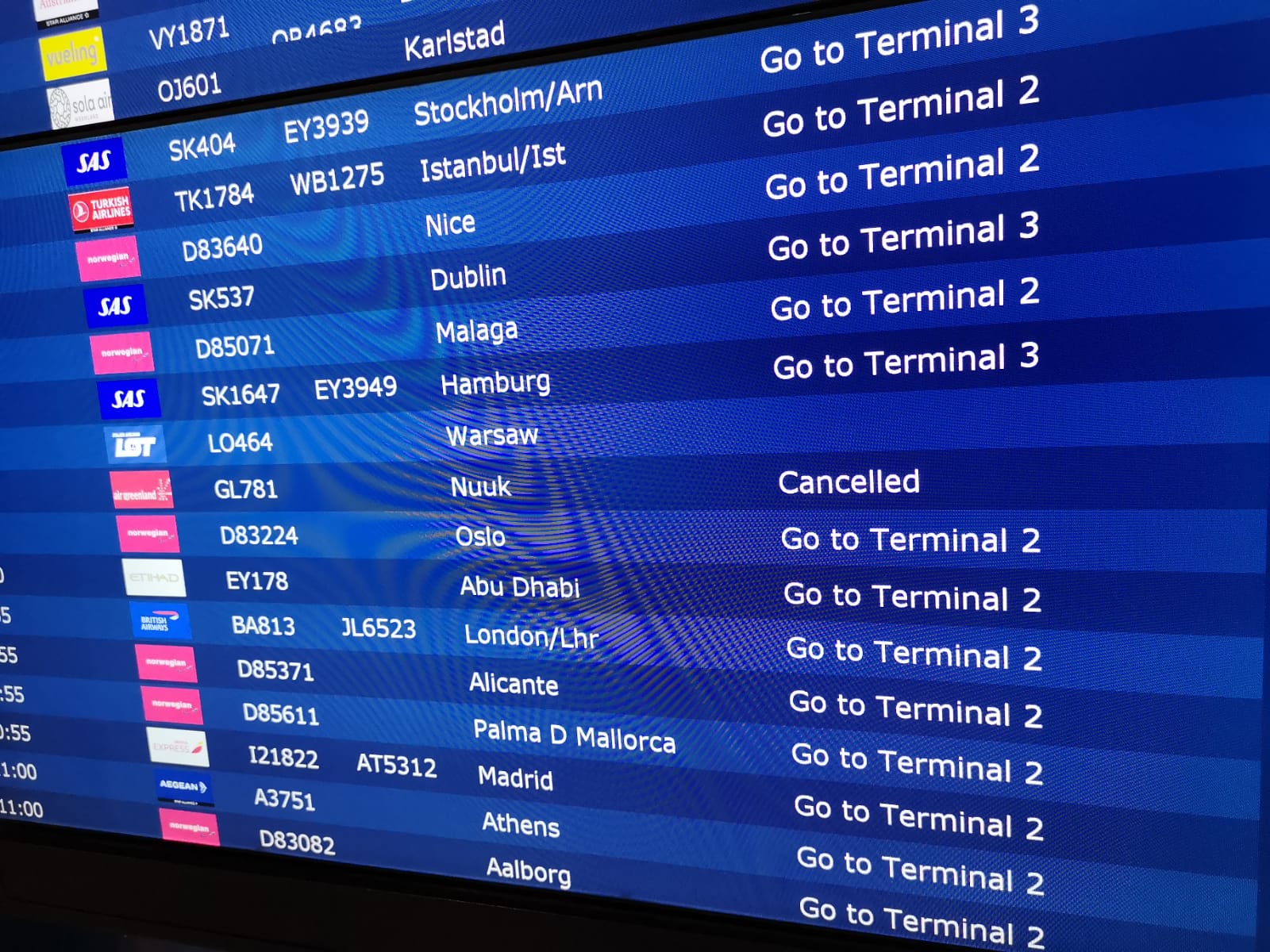 In aeroporto