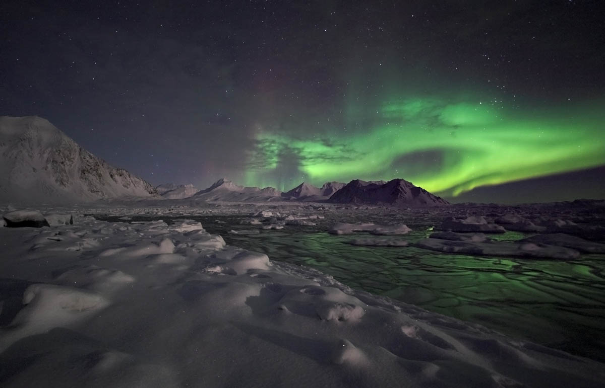 Avvistamento aurora boreale in Groenlandia